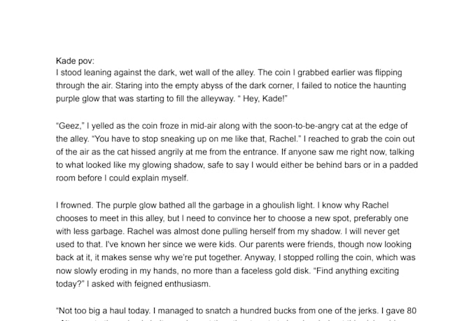 write fanfictions for you, including art